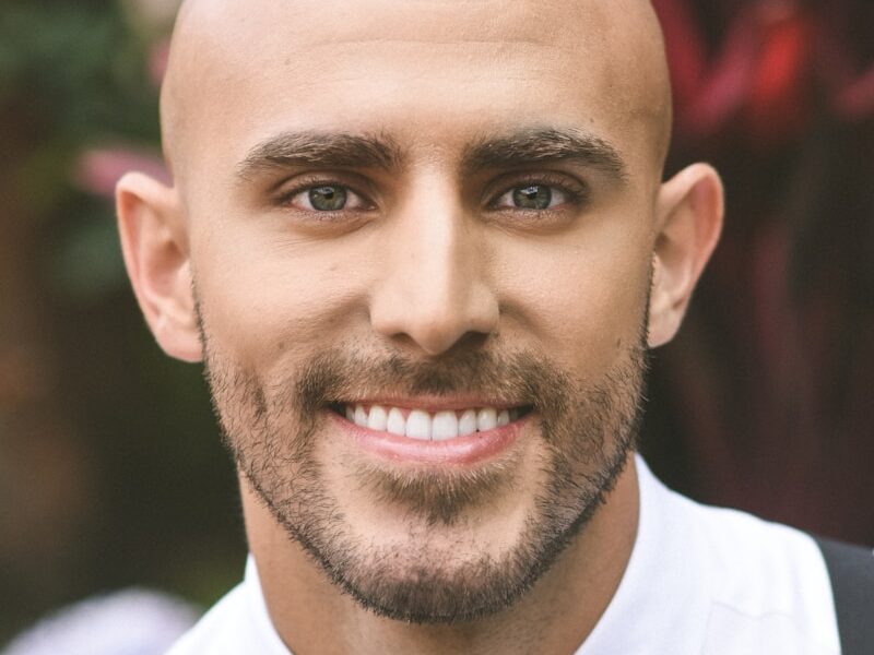 man in white dress shirt