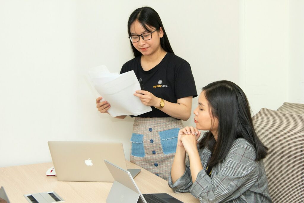 women using laptops
