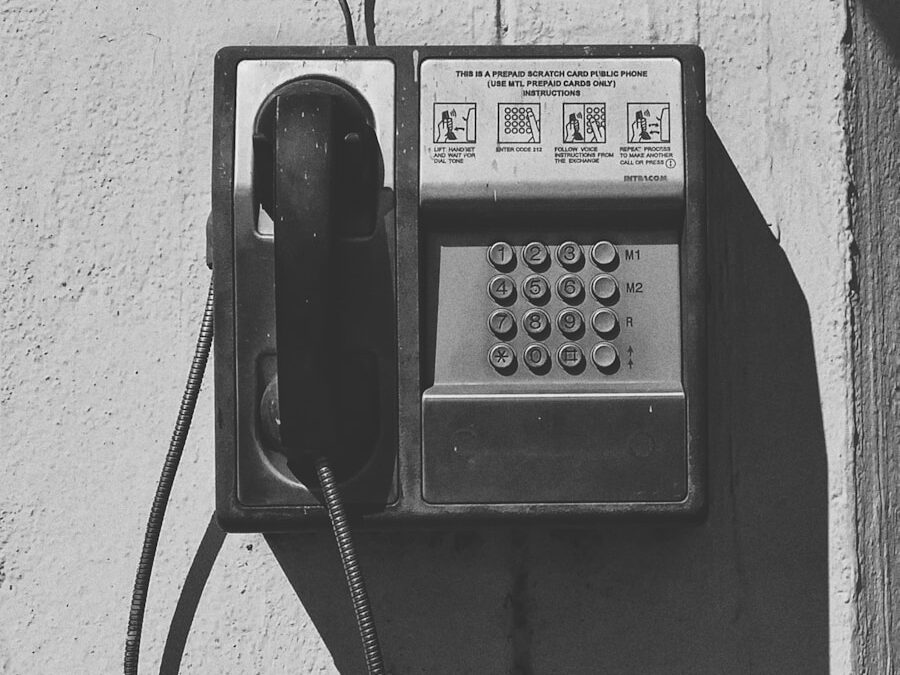an old fashioned telephone on the side of a building