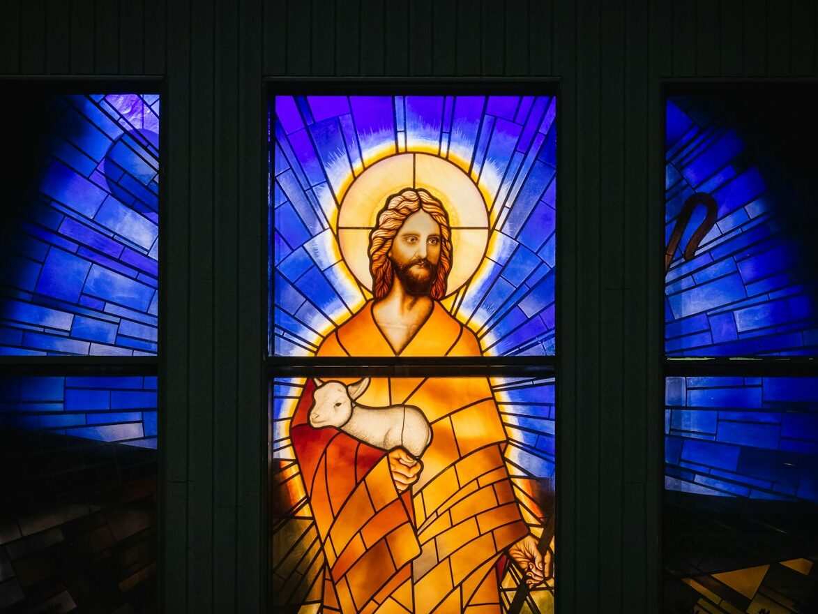 woman in blue and white bikini set illustration