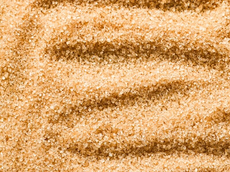 a sandy area with a small amount of sand