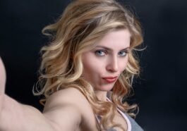 woman in white tank top