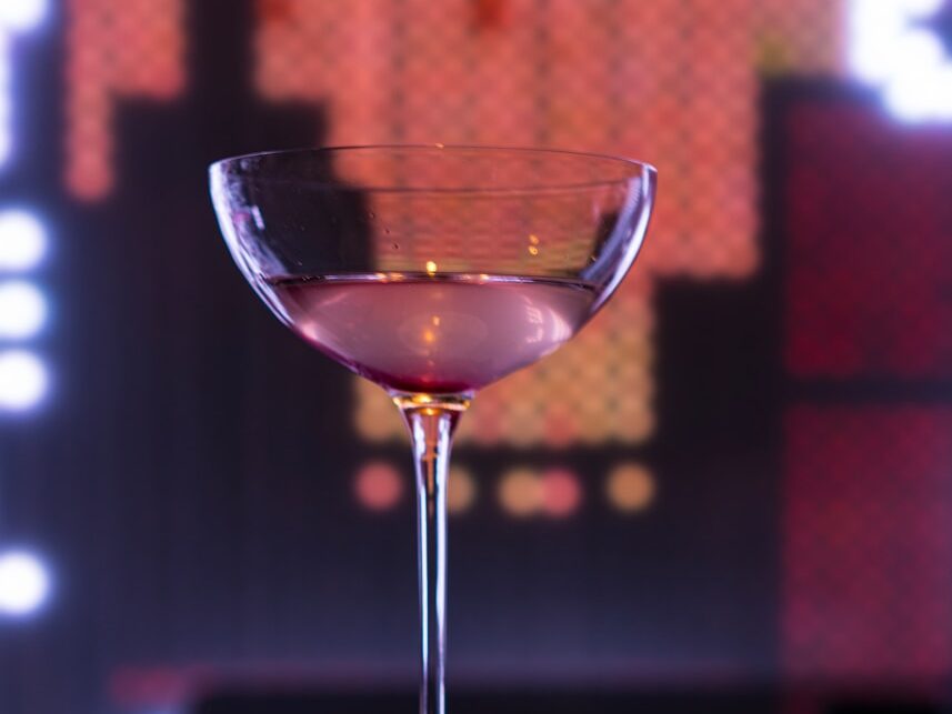 filled Martini glass