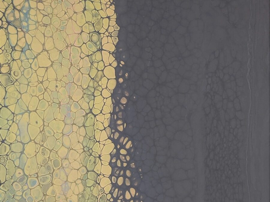 a close up of a tiled wall