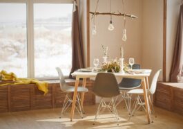 white wooden dining table set during daytime