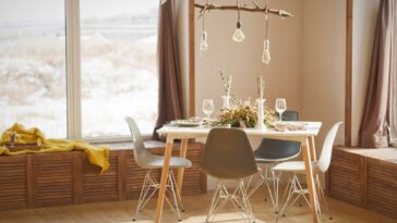 white wooden dining table set during daytime