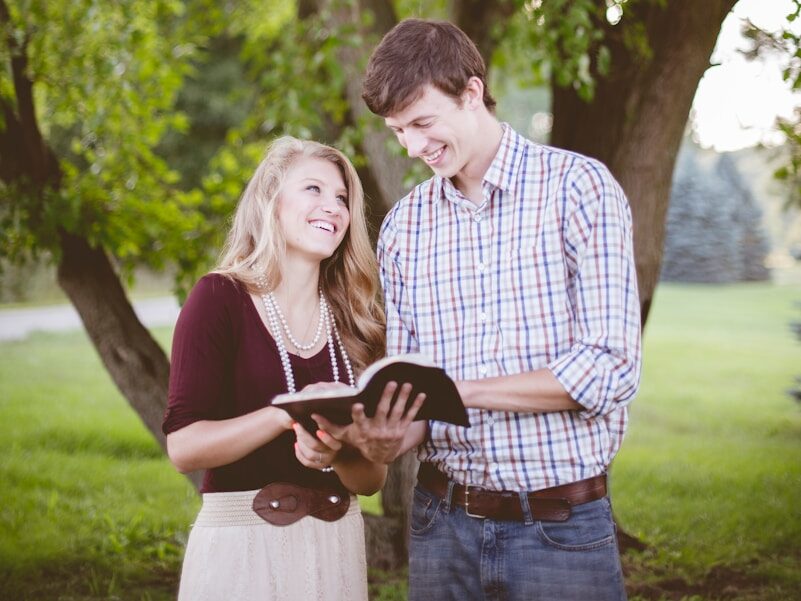 couple under tree