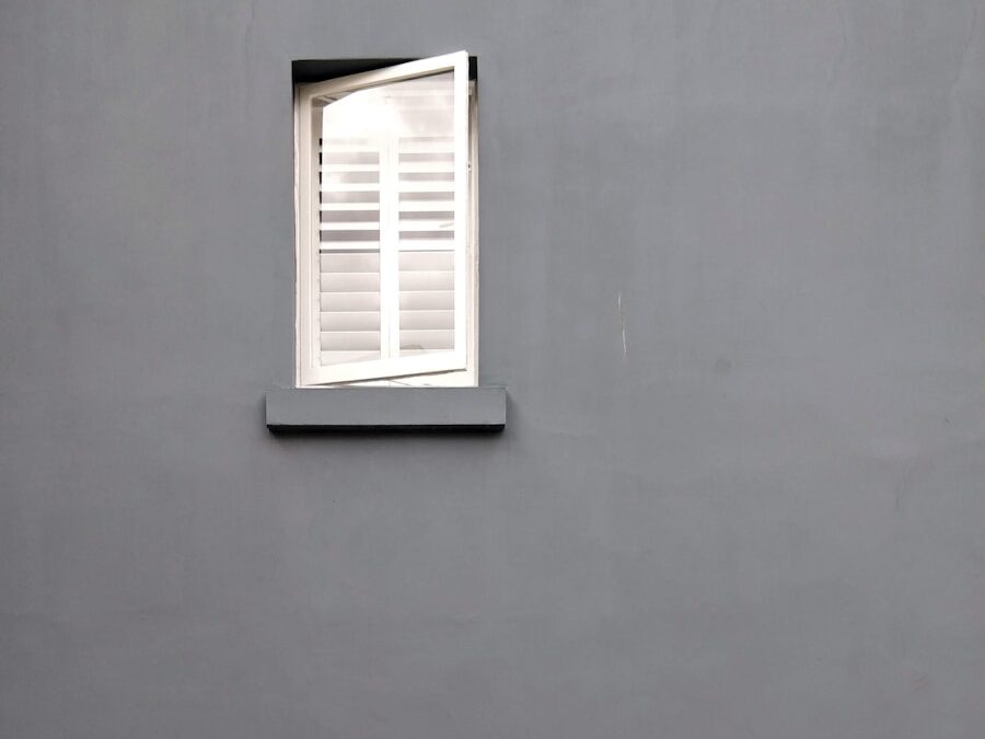 black painted wall