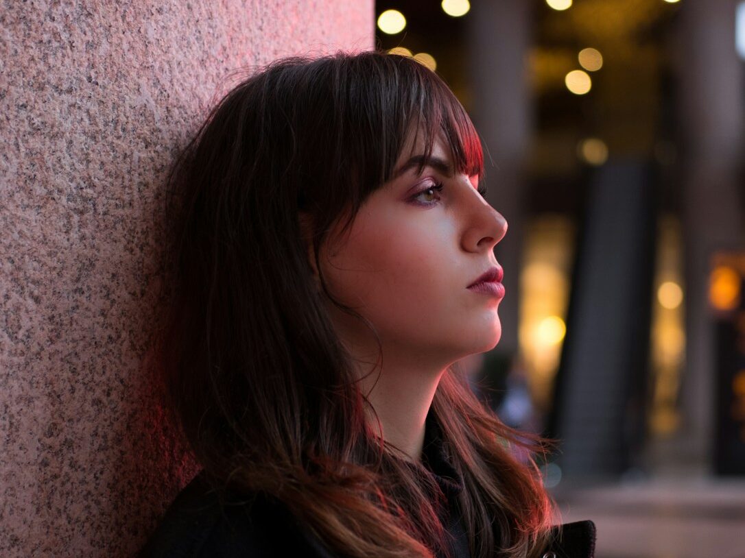 woman near wall